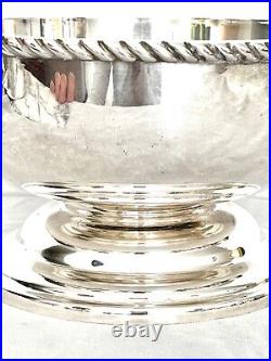 Magnificent Habis 4 Piece Caviar Silver & Gold Plate Large Service 12.5 Rare