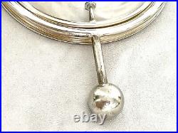 Magnificent Habis 4 Piece Caviar Silver & Gold Plate Large Service 12.5 Rare