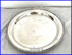 Magnificent Habis 4 Piece Caviar Silver & Gold Plate Large Service 12.5 Rare