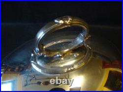 Mappin & Webb 10 Vintage Heavy Oval Silver Plated Plate Cover Meat Dome Cloche