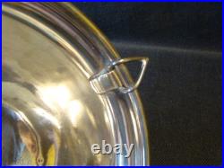 Mappin & Webb 10 Vintage Heavy Oval Silver Plated Plate Cover Meat Dome Cloche