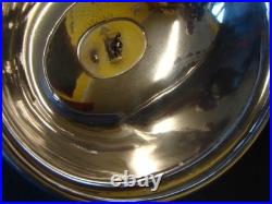 Mappin & Webb 10 Vintage Heavy Oval Silver Plated Plate Cover Meat Dome Cloche