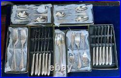 Mappin & Webb Fine Bead Pattern Silver Plated Set For 6, 38 Pieces