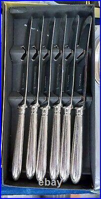 Mappin & Webb Fine Bead Pattern Silver Plated Set For 6, 38 Pieces