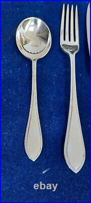 Mappin & Webb Fine Bead Pattern Silver Plated Set For 6, 38 Pieces