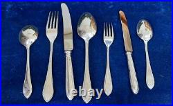 Mappin & Webb Fine Bead Pattern Silver Plated Set For 6, 38 Pieces