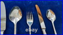 Mappin & Webb Fine Bead Pattern Silver Plated Set For 6, 38 Pieces