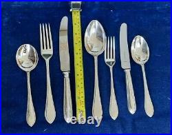 Mappin & Webb Fine Bead Pattern Silver Plated Set For 6, 38 Pieces