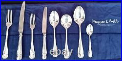 Mappin & Webb Olympic Pattern Silver Plated Set For 8, 56 Pieces