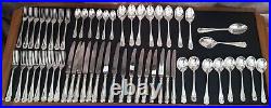 Mappin & Webb Olympic Pattern Silver Plated Set For 8, 56 Pieces
