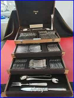Ménagère Berain 155pieces Christofle Petite Coquille Silver Plated Flatware Set