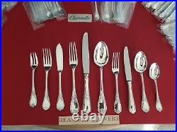 Ménagère Marly 127 Pieces Super Christofle Silver Plated Flatware Set