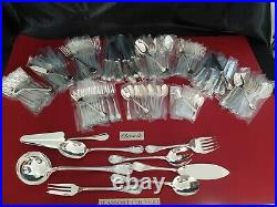 Ménagère Marly 140 Pieces Super Christofle Silver Plated Flatware Set