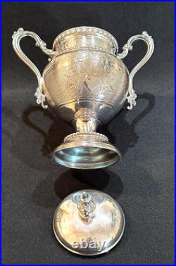 Meriden Britannia Co. 1861 Tea/ Coffee/samovar Set Ornate Silver Plate Design