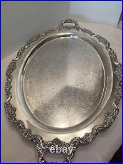 Meriden Britannia Tea Coffee Silverplate 6 Piece Service 1866 + Towle Tray