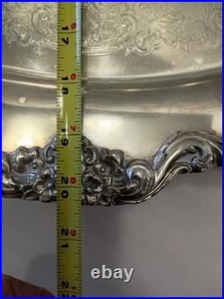 Meriden Britannia Tea Coffee Silverplate 6 Piece Service 1866 + Towle Tray