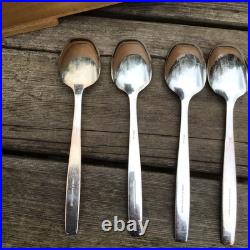 MidCentury Viners Corinth EPNS A1 Silver Plated 56 Piece Cutlery Set For 6