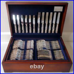 NEW Carrs of Sheffield 124 Piece Silver Plate Chelsea Canteen of Kings Cutlery