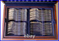 NEW Carrs of Sheffield 124 Piece Silver Plate Chelsea Canteen of Kings Cutlery