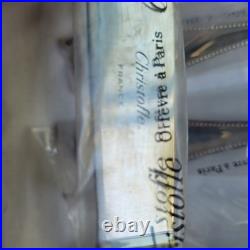 NEW Christofle silver Plated cutlery 85 Piece Set. Perles Pattern