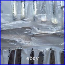NEW Christofle silver Plated cutlery 85 Piece Set. Perles Pattern