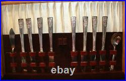 National Silver Company Silverplate Flatware Inauguration 86 Piece Service for 8