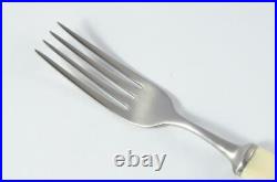 New Genuine Cream Handled 7 Piece Place Setting Brushed Finish Made In Sheffield