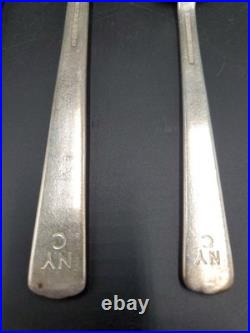 New York Central Railroad 4 Piece Set Silverware Century Pattern Silver Plate