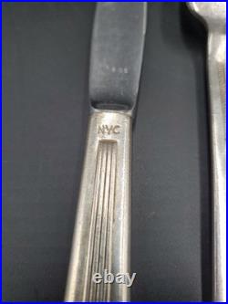 New York Central Railroad 4 Piece Set Silverware Century Pattern Silver Plate