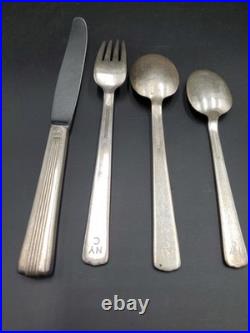 New York Central Railroad 4 Piece Set Silverware Century Pattern Silver Plate