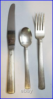 New York Central Railroad Silver Plate Century 3 Piece Place Setting