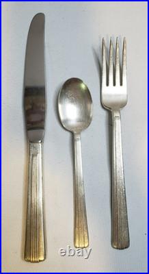 New York Central Railroad Silver Plate Century 3 Piece Place Setting