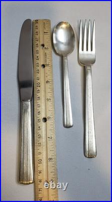 New York Central Railroad Silver Plate Century 3 Piece Place Setting