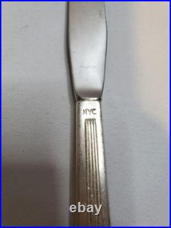 New York Central Railroad Silver Plate Century 3 Piece Place Setting