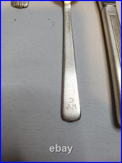 New York Central Railroad Silver Plate Century 3 Piece Place Setting