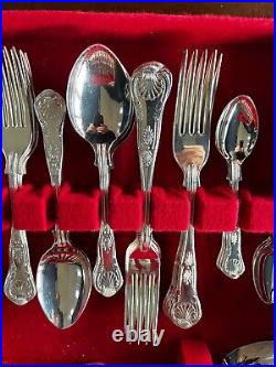 Newbridge 44 Piece Silver plated cutlery set in presentation box red lined