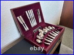 Newbridge, Beaded, Silver Plated Unique 30 Piece Cutlery Set Collectors Suite