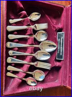 Newbridge, Beaded, Silver Plated Unique 30 Piece Cutlery Set Collectors Suite