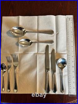 Newbridge, Beaded, Silver Plated Unique 30 Piece Cutlery Set Collectors Suite