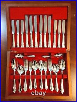 Newbridge Du Barry Silver Plated Canteen of Cutlery Set in a Box 44 Pieces