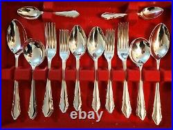 Newbridge Du Barry Silver Plated Canteen of Cutlery Set in a Box 44 Pieces