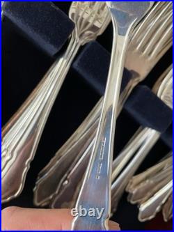 Newbridge Silverware 182 Piece Set Silver Plated Cutlery Set In Case