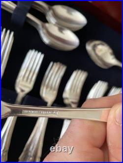 Newbridge Silverware 182 Piece Set Silver Plated Cutlery Set In Case