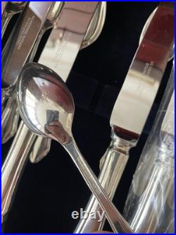 Newbridge Silverware 182 Piece Set Silver Plated Cutlery Set In Case