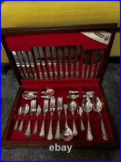 Newbridge Silverware Cutlery 76 Piece Silver Plated 8 Settings Kings EPNS A1