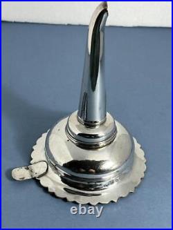 Nice Quality Antique Georgian Silver Sheffield Plate 2 Piece Wine Funnel C. 1820