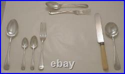 OLD ENGLISH Design ATKINSON BROS Silver Service 46 Piece Canteen of Cutlery