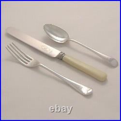 OLD ENGLISH Design ATKINSON BROS Silver Service 46 Piece Set of Cutlery