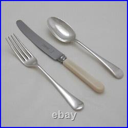 OLD ENGLISH Design GARRARD & CO LTD Silver Service 50 Piece Canteen of Cutlery
