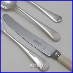 OLD ENGLISH Design GARRARD & CO LTD Silver Service 50 Piece Canteen of Cutlery